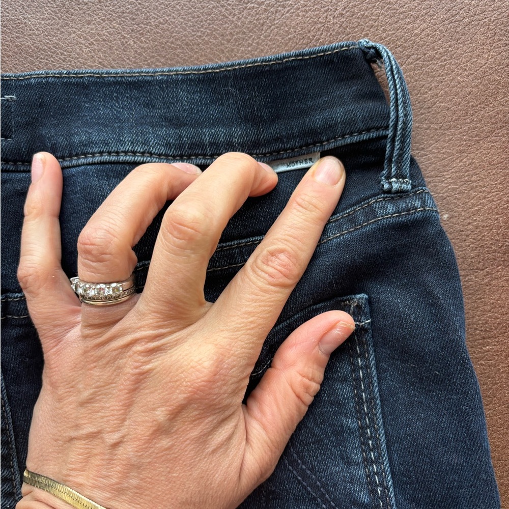 MOTHER Jeans The Stunner Zip Two Step Fray Wash Last Call Size 25 - Picture 9 of 10